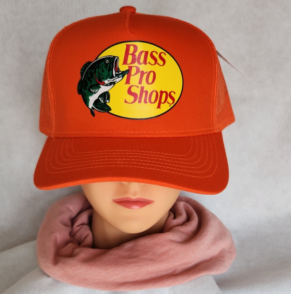 Brand New - Bass Pro Shops Trucker Hat - Orange baseball cap